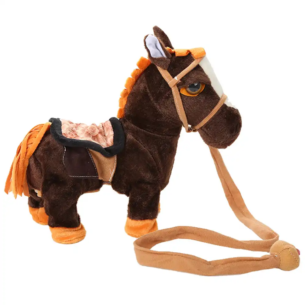 walking horse toy with leash