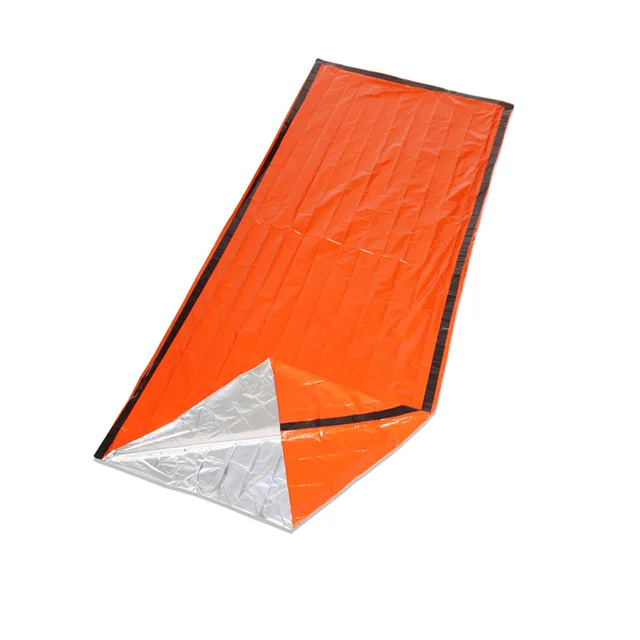 2PCS PE Aluminum Emergency Sleeping Bag Emergency First Aid Sleeping Bag Film Tent For Outdoor Camping Hiking Tools 4