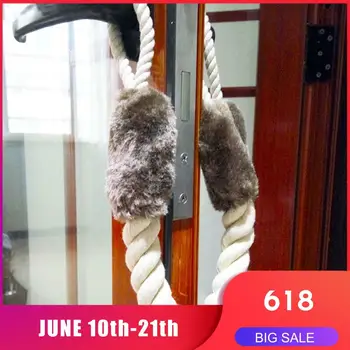 

Baby Anti-pinch Door Lock Handle Childrens Finger Safety Guard Protection Doors And Wall Anti-clip Cotton Rope Pet Molars Toy