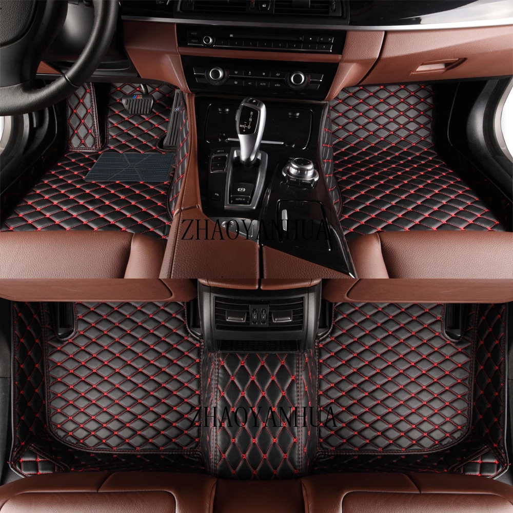 

Custom LHD/RHD Leather Car Floor Mats For KIA K4 2014 2015-2017 Year All Weather Full Cover Carpet Rugs Liners