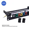 Snap-in Keystone Type Blind Plate For Modular Blank Patch Panel Color Black ► Photo 3/6