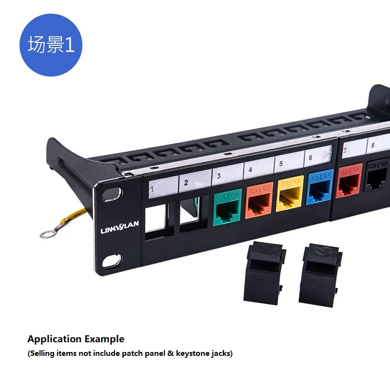 Placa Cega do Quadro de Keystone do Snap-in Painel de Remendo Branco Modular Rj45 lc sc Acoplador - Imagem 6