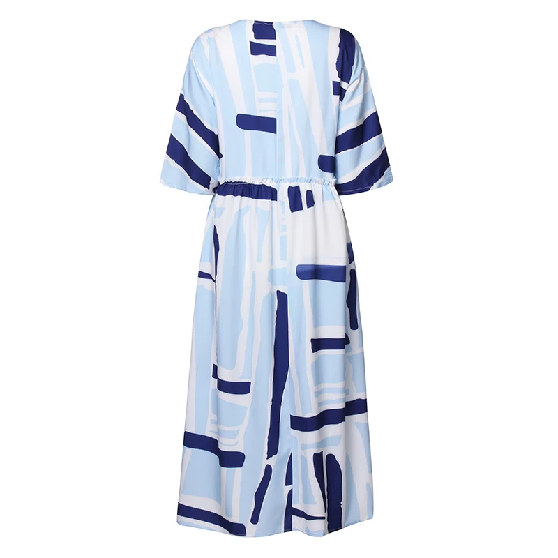 ZANZEA Women Long Maxi Dress Bohemian Vestidos Summer Sundress Vintage Printed Beach Vestidos Elegant Kaftan Robe Plus Size