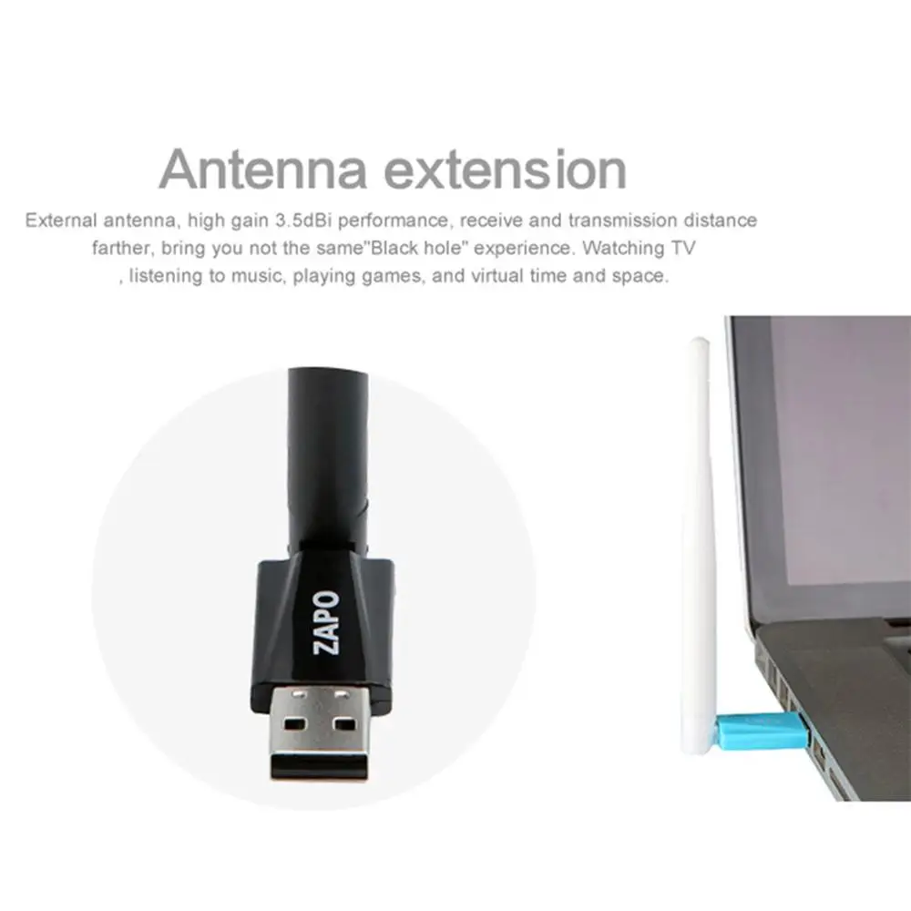 2 4 ГГц Wi Fi USB адаптер 150 Мбит/с беспроводная сетевая карта 802 11 b/g/n ЛВС приемник со