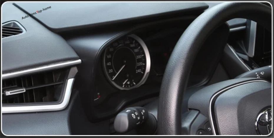 Yimaautoпланки приборной панели Крышка датчика отделка Подходит для Toyota Corolla интерьер молдинги/матовый из углеродного волокна ABS