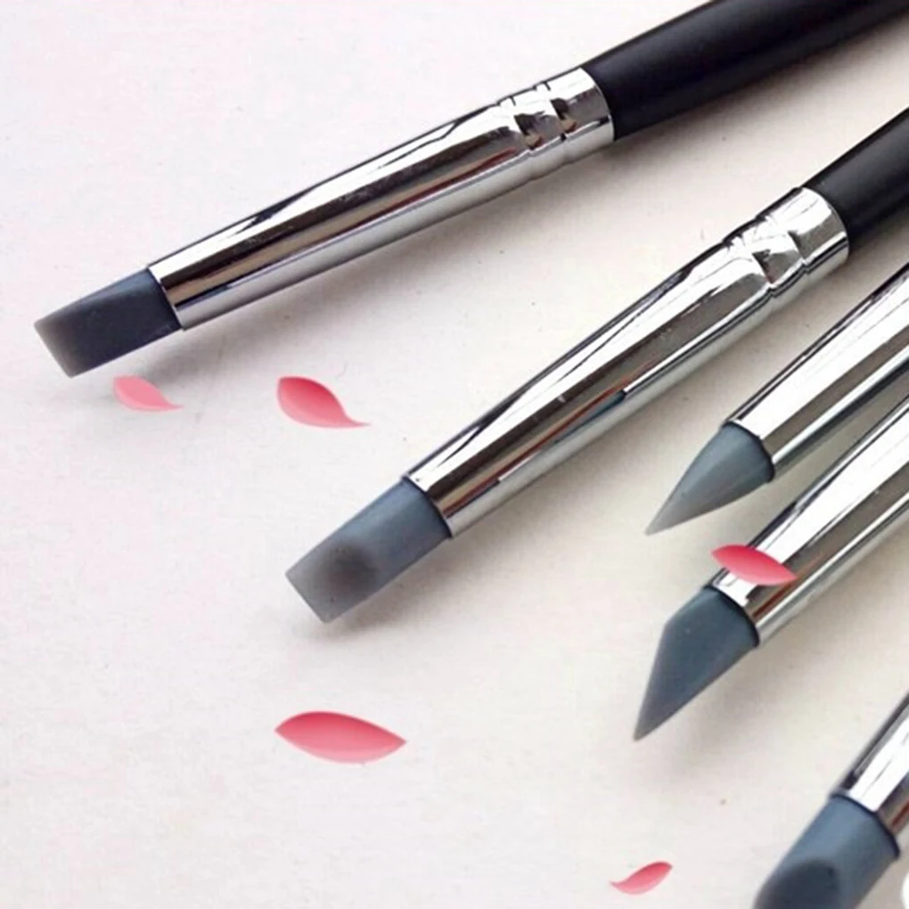 Polymer Clay Tools 5pcs/set Nail Art Pottery Clay Tools Clay Pottery Sculpting Pencil Nail Art Cake Crafting Engraving Silicone Pen sculpture Tools pottery tools clay sculpting tools pottery sculpting tools clay craft tool