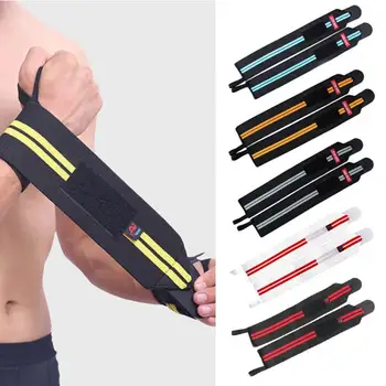 

Adiustable 1 pcs Sport Wristband Elastic Bandage Gym Comfortable Pressure Protection Support Wrist brace Fitness Powerlifting