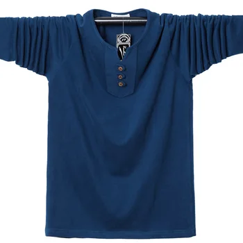 

High Quality Pure Color Plus Size 4XL 5XL 6XL 100% Cotton Casual Long Sleeve Polo Shirt Men For Young Fashion Purple 120KG 130KG