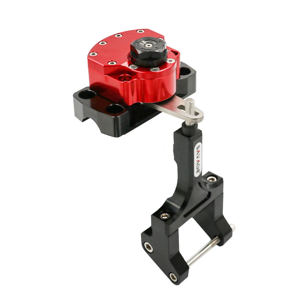 Red Steering Damper For HONDA MSX 125 Grom 2013 MSX125 Motorcycle Accessories Reversed Safety Adjustable Stabilizer Kit - Color: Red