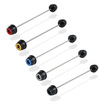 

NICECNC Rear Axle Sliders 6061-T6 Aluminum Nylon Black Gold Blue Titanium Red for Yamaha FZ-07 MT-07 MOTO CAGE XSR700 XTRIBUTE