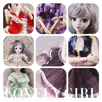 

1/3 BJD 60cm Doll Toys Princess Dress SD Doll 18/26 Joints Dolls Clothes Court Gown Fashion Girl Gift Toys Accessories