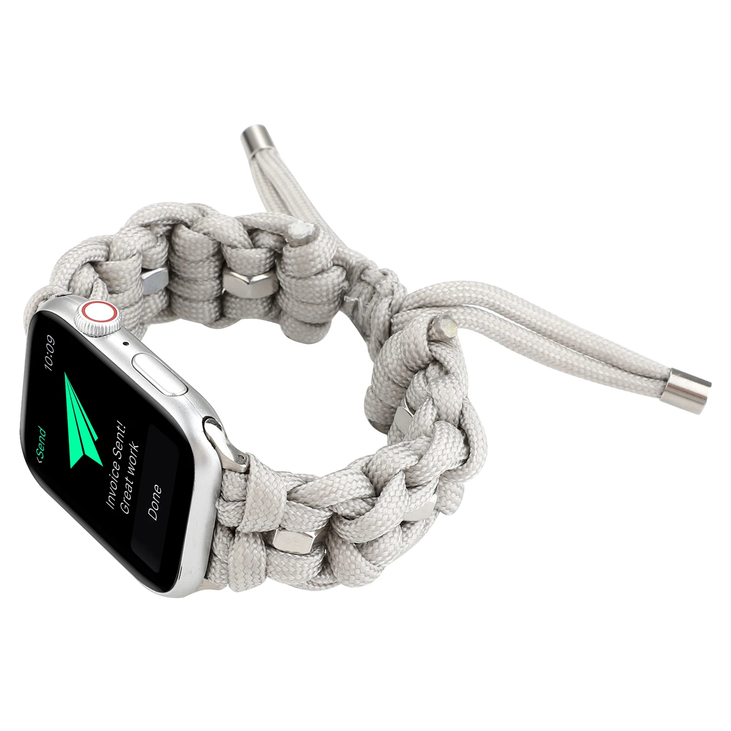 Спортивный тканый браслет из нейлоновой веревки для Apple Watch 38 мм 42 мм 40 мм 44 мм для iWatch 5 4 3 2 1