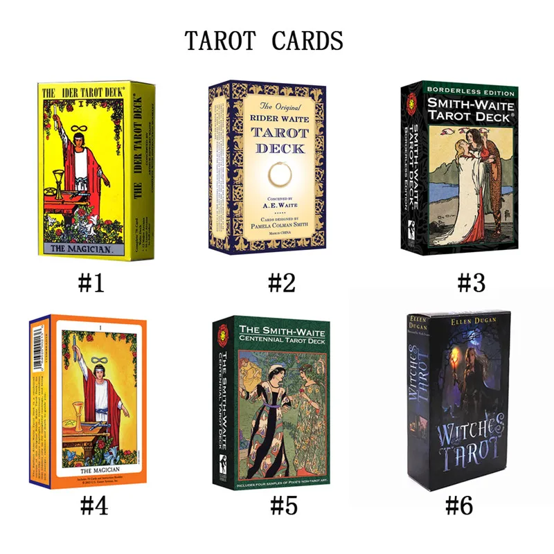 

English 78 Sheets/Set Tarot Cards Deck Cards Read the Mythic Fate Divination for Fortune Card Games Board Game