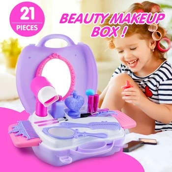 

Pretend Makeup for Girls, Little Girls Princess Makeup Set, Makeup Kit for Girls Pretend Game, for Kids Gifts