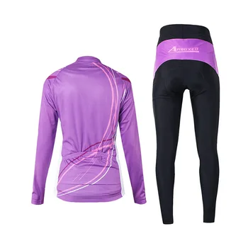 

Set Tops+pants High waist Jersey Ladies MTB Cycling Suit Sweat absorption