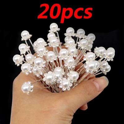 20pcs Style 7 Модные женские и девичьи заколки для волос имитирующие жемчужные заколки для волос свадебные головные уборы шпильки для прически невесты ювелирные изделия Аксессуары для волос - Цвет: 20pcs Style 7