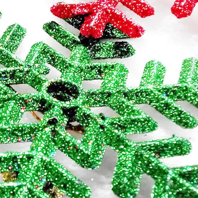 6 шт. DIY Пластиковые поддельные снежинки для дома Рождественская вечеринка год елка Подвески украшения окна украшения