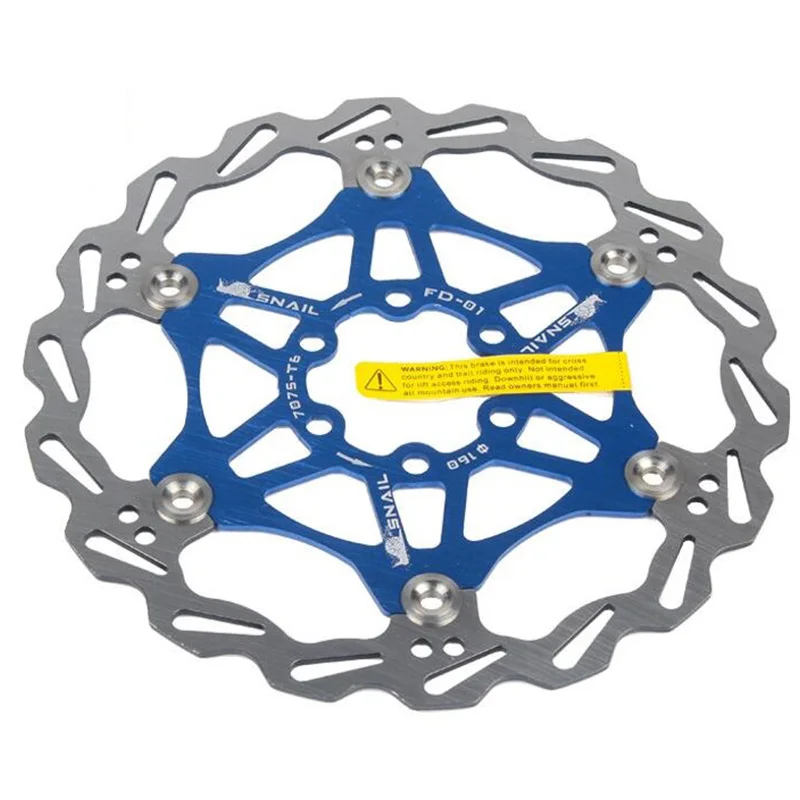 Велосипедный Дисковый Тормоз MTB DH тормозной поплавок плавающие дисковые роторы 160 мм 180 мм гидравлические тормозные колодки поплавок роторы Запчасти для велосипеда новые - Цвет: 160mm bule