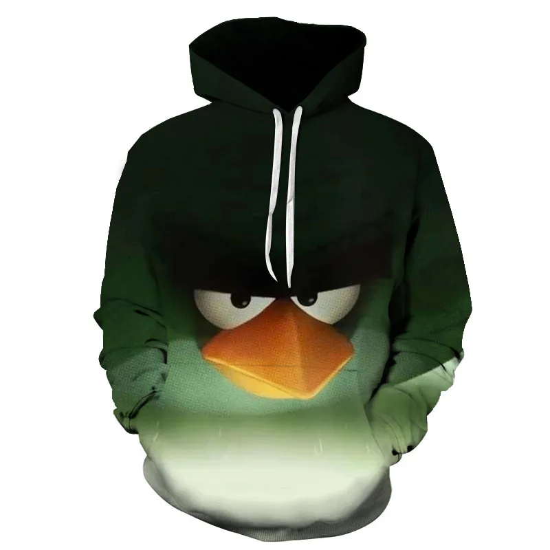 3D Printed The Angry Birds Movie 2Hooded Sweatshirts Hot Sale RED KIDS Casual Hoodies Full- sleeved Girls Casual Outwear Hoodies - Цвет: picture color