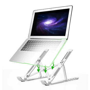 

Laptop Bracket Aluminum Alloy Desktop Heightening Bracket Heat Dissipation Folding Portable Storage Base Lifter