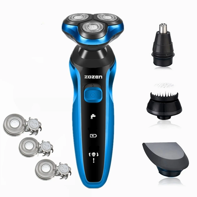 Electric Shaver Rechargeable Electric Razor Shaving Machine Cleaning