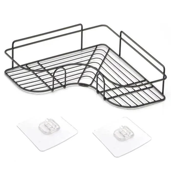 

Storage Shelf Wrought Iron Storage Rack Kitchen Corner Frame Tripod Sanitary Ware Corner Frame Bathroom Bathroom Utensils to Pun