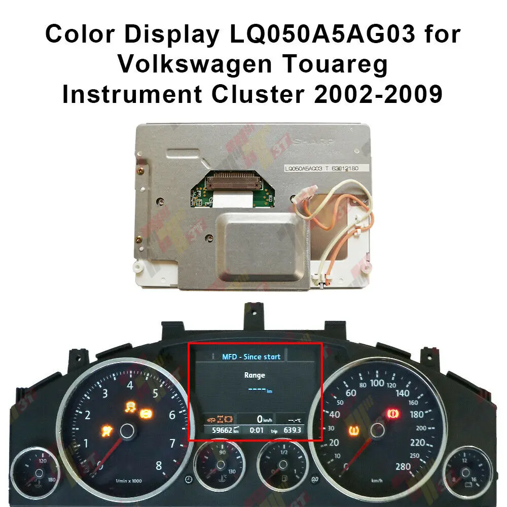 Color Display For Vw Touareg/phaeton For Porsche Cayenne Ruf Dakara