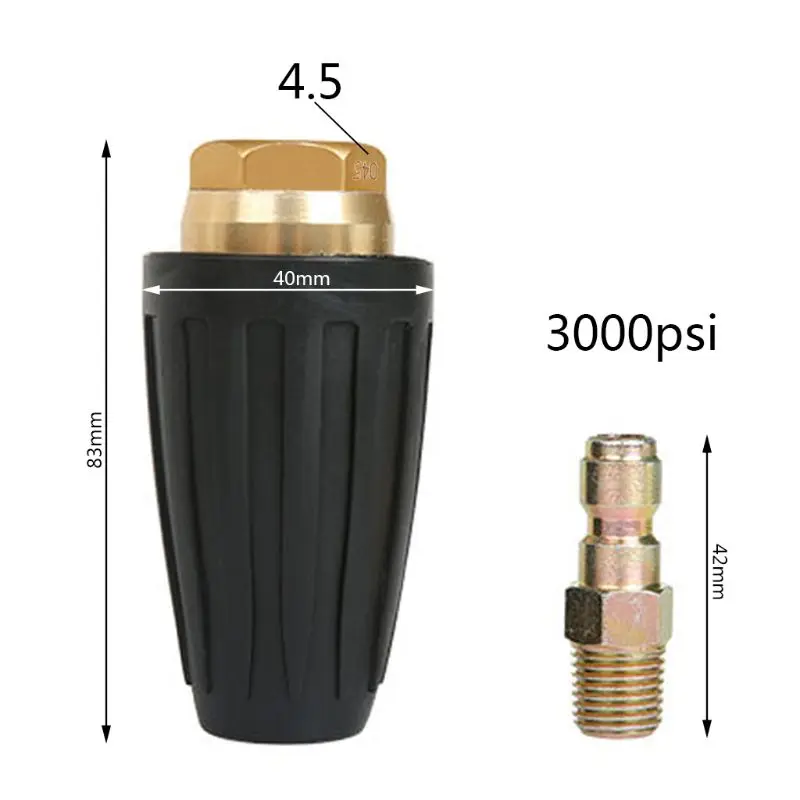 Универсальный 3000PSI 1/4 ''быстрое соединение высокого Давление шайба вращающийся спрей Turbo сопло для холодной воды Давление шайбы