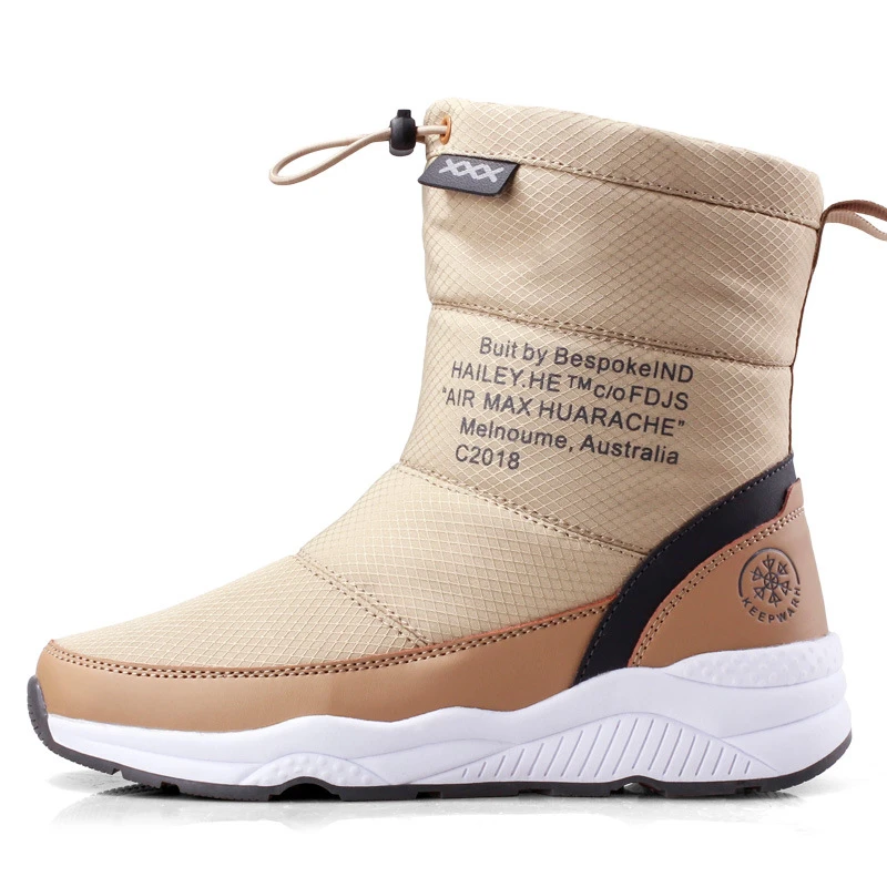 Women's Warm Snow Boots Waterproof Outdoor Casual Shoes Mid-Calf Non-slip Footwear Female Lightweight Winter Boots Size 36-40