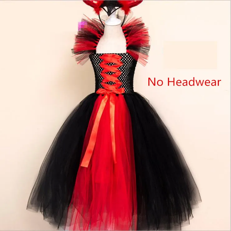 Детские костюмы косплей малефисент любовница злой ведьмы юбка содержит костюм с повязкой на голову Хэллоуин формальное платье сценическое оборудование - Цвет: 8