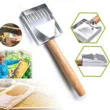 1* Стальная пчелиный улей вилка для меда Скребок Лопата принадлежности для пчеловодства