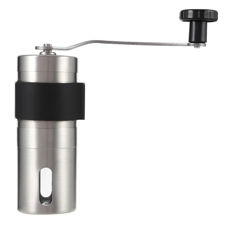 

MANUAL COFFEE GRINDER Portable Ceramic Burr Hand Mill Nuts Grains Conical/Crank