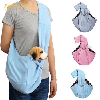 

Small Dog Cat Bag Sling Pet Carrier Bag Travel Tote Hands-free Reversible Puppy Bags Double-sided Pouch Shoulder Carry Handbag