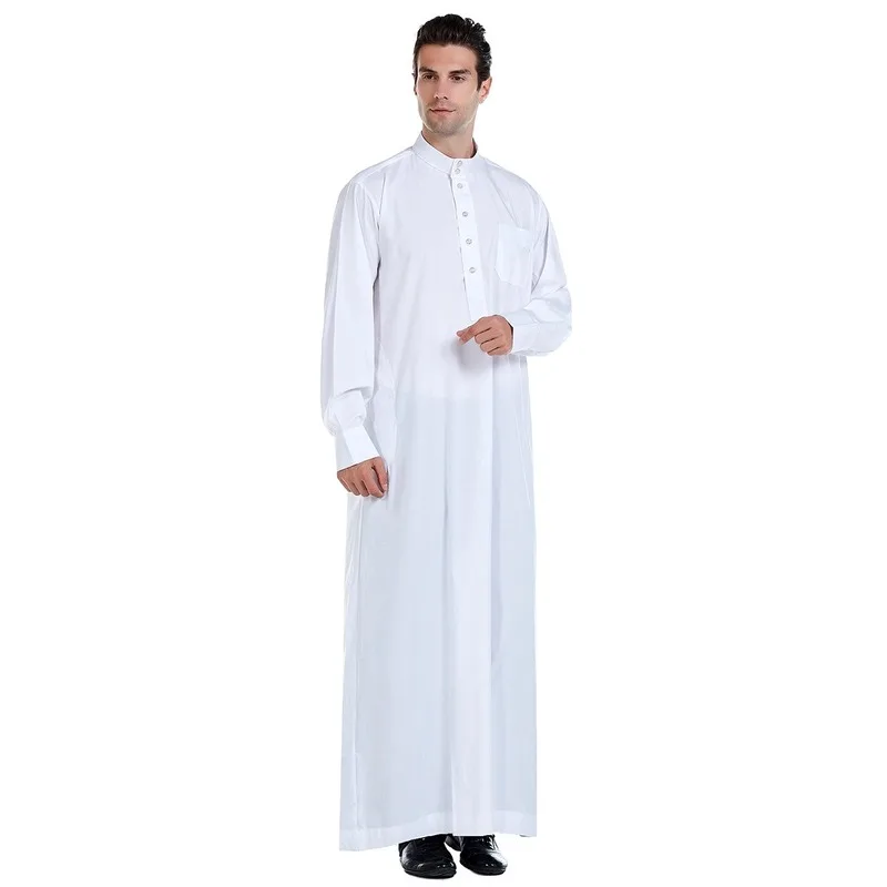 Новинка 2021 Caftan Marocain мусульманская Мужская абайя одежда из Саудовской Аравии