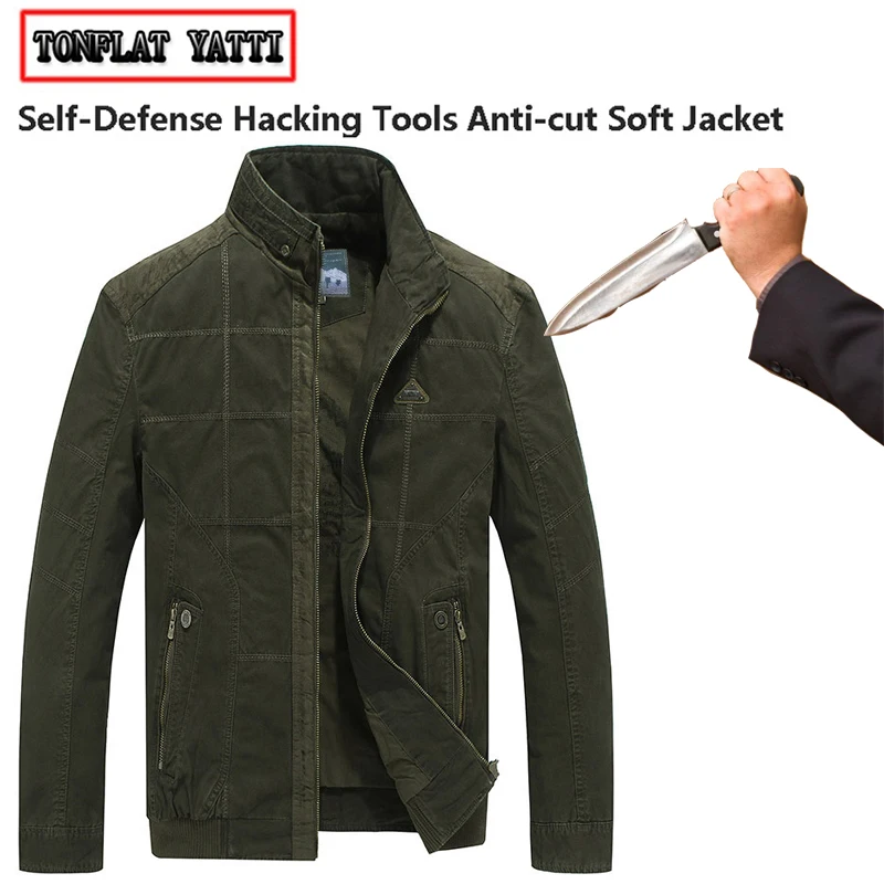 Giacca Da Lavoro Anti-Hackeramento Plus Size Moda Autodifesa Nascosta Sicurezza Della Polizia Antinfortunistica Anti-Taglio Abbigliamento Policia 3Xl