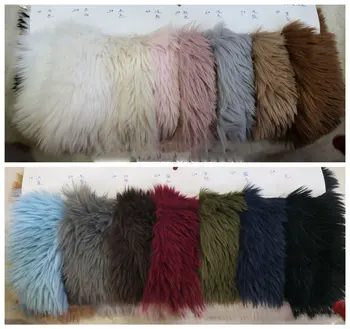 

Faux fur in stock 30mm rolling rabbit fur fabric 1300g thick drowning rabbit plush women's luggage scarf fabric