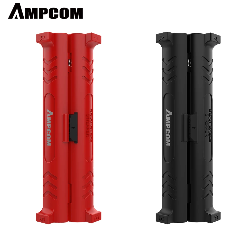 AMPCOM alambre eléctrico Stripper pluma herramientas cable red Cable de alambre cortador rotativo Coaxial pelado de cables de la máquina de corte alicates