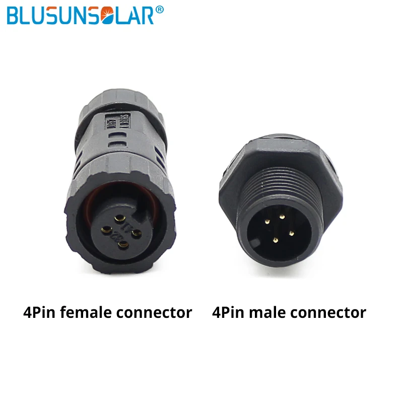 Waterproof Connector LLT-USA M25 IP68 6 Pin Rear Panel Mount Female Male Plugs 