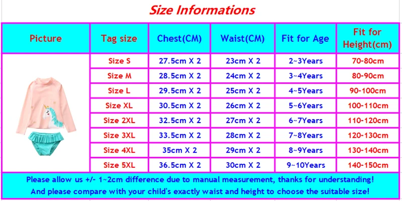 Новинка года; От 2 до 10 лет для девочек с рисунком единорога; одежда для купания для маленьких девочек; комплект из двух предметов; детская одежда для купания с длинными рукавами; suit-SW443 для купания