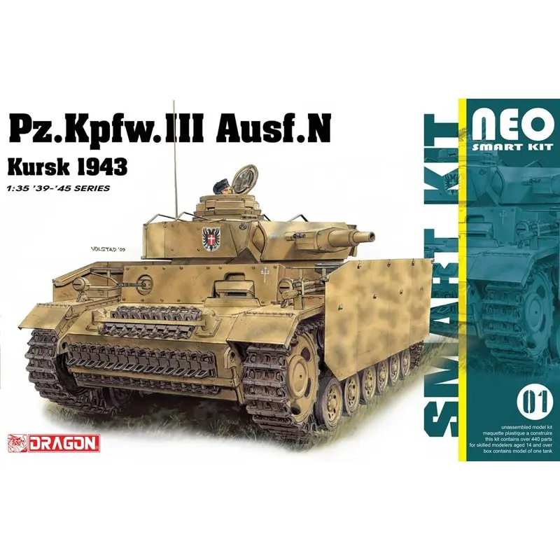 DRAGON 6559 1/35 Pz. Kpfw. III Ausf. N Kursk 1943-Scale модельный комплект