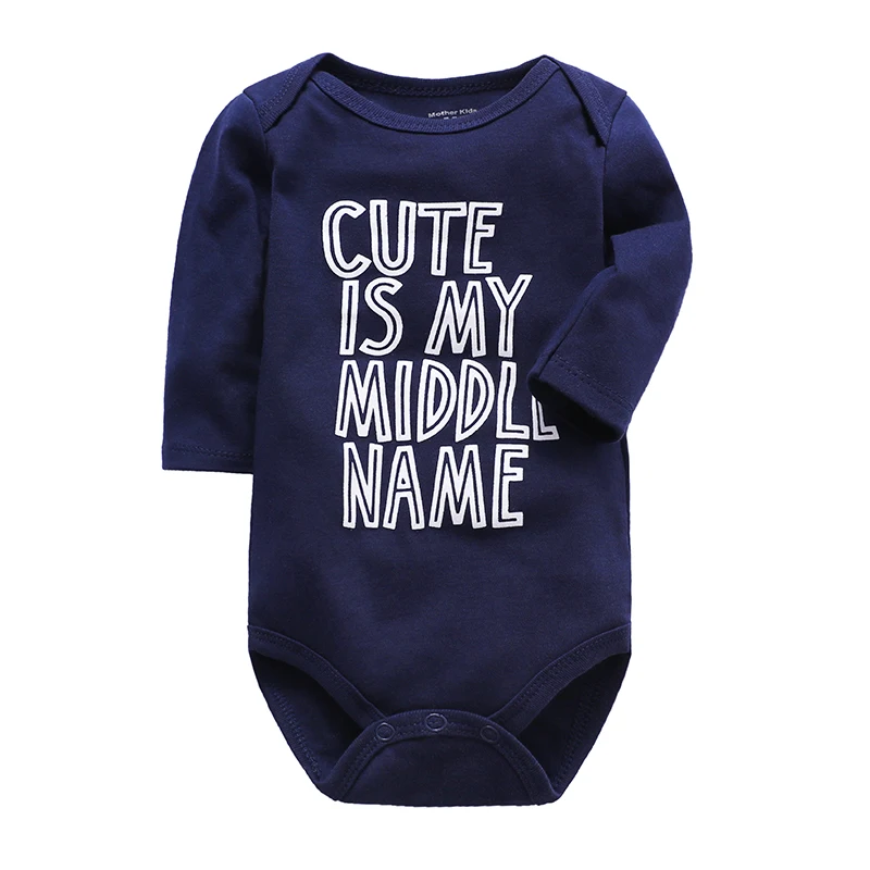 Одежда с длинными рукавами для маленьких девочек; Комбинезон для маленьких мальчиков; цельнокроеный комбинезон для новорожденных и малышей 0-24 месяцев - Цвет: A136-0016