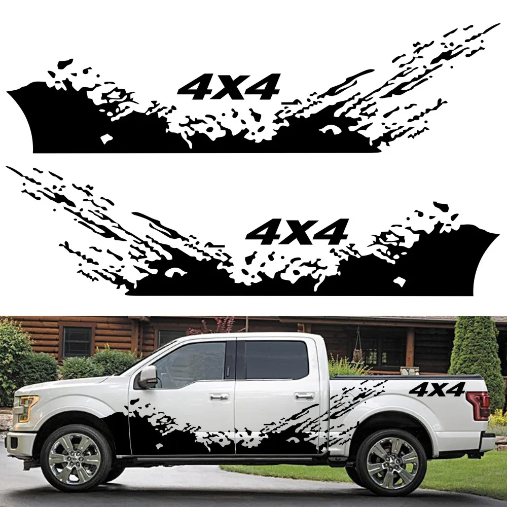 ForDMAXNavaraCarSticker2PCS4x4OffRoadGraphicVinylDecals