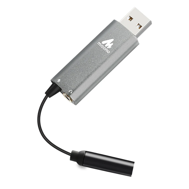 MAONO AU AD304 звуковая карта с интерфейсом USB адаптер для наушников микрофоном