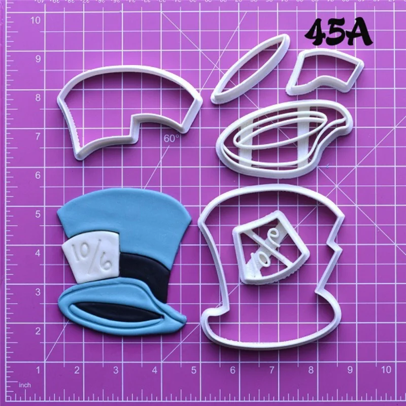 

Popular Film Alice in Wonderland Character Cookie Cutter Set Cake DecoratioTool Custom Made 3D Printed Fondant Cutter Stamp Mold