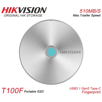 

Original Hikvision External SSD 128GB 256GB 512GB 1TB 2TB Fingerprint Encrypted Protection USB3.1 Gen2 Type-C #T100F
