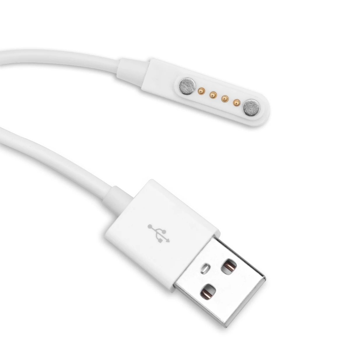 Магнитный зарядный USB кабель для умных наручных часов штекер 2 0 на 4 контакта