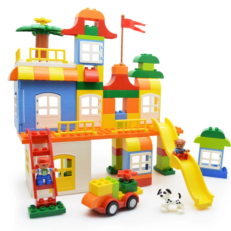 

Joy City Large Particles Building Blocks Happy Wheels Children Educational Building Blocks Infants Early Education Toy