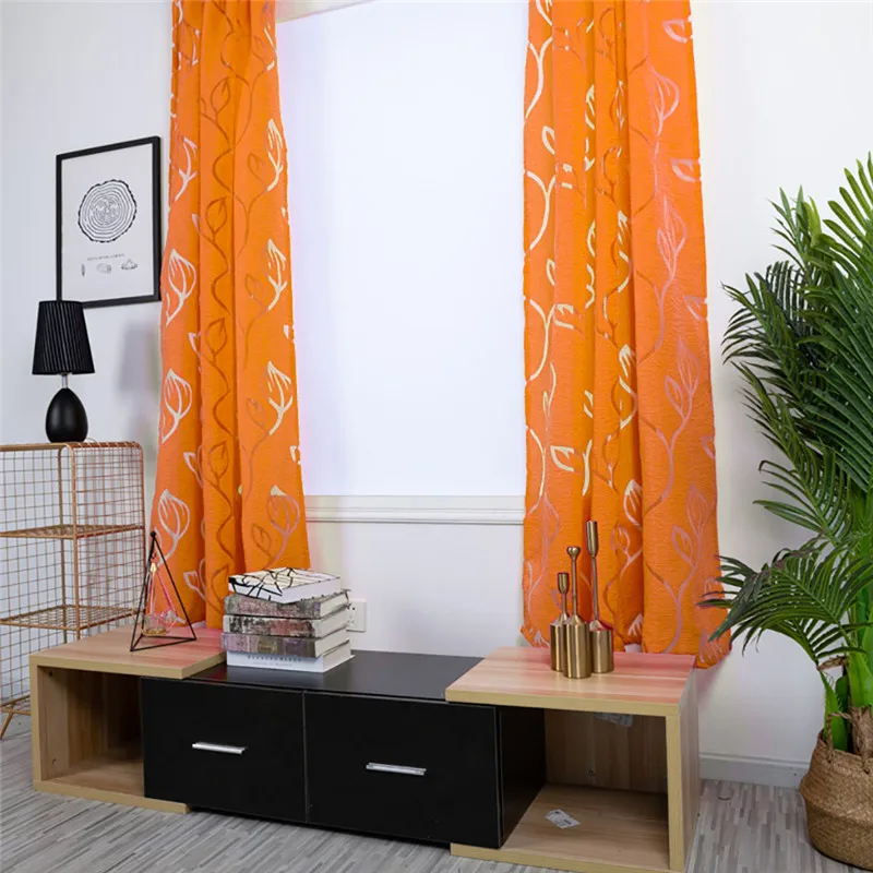 Trees Sheer Curtain Tulle Window Treatment Voile Drape Valance Fabric curtains for bedroom rideaux pour le salon  #4O09 (60)