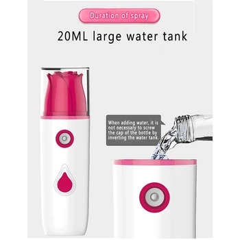 

USB Portable Nano Mist Sprayer Moisturizing Facial Body Nebulizer Steamer Skin Care Mini Face Spray Beauty Instruments Device