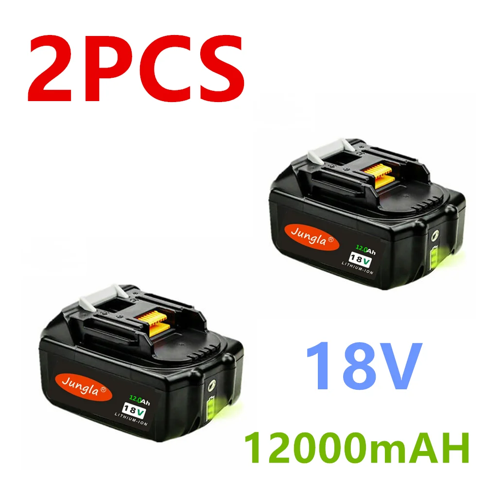 1/2/3pcs18v 12000mAh 12.0Ah RechargeableFor Makita электроинструменты батарея с светодиодный Литий